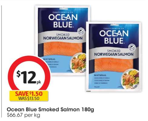 Ocean Blue Smoked Salmon 180g