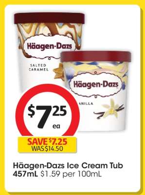 Häagen-Dazs Ice Cream Tub 457mL
