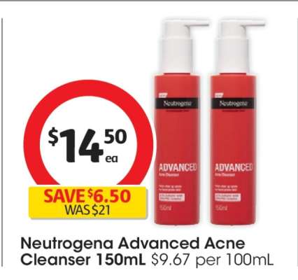 Neutrogena Advanced Acne Cleanser 150mL