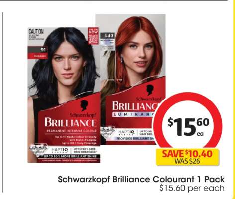 Schwarzkopf Brilliance Colourant 1 Pack