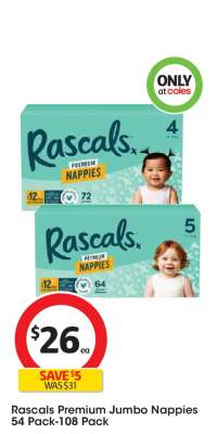 Rascals Premium Jumbo Nappies