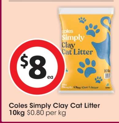 Coles Simply Clay Cat Litter 10kg