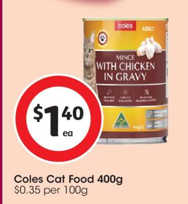 Coles Cat Food 400g