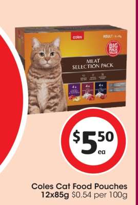 Coles Cat Food Pouches