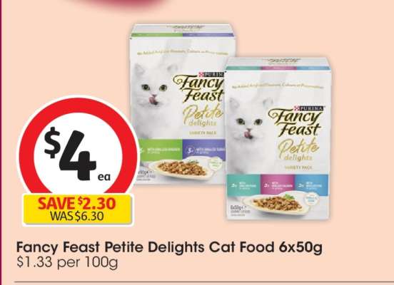 Fancy Feast Petite Delights Cat Food 6x50g