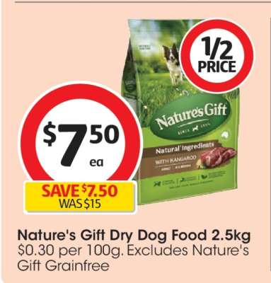 Nature's Gift Dry Dog Food 2.5kg