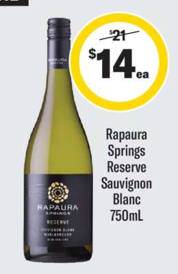 Rapaura Springs Reserve Sauvignon Blanc 750mL