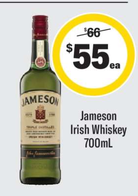 Jameson Irish Whiskey 700mL
