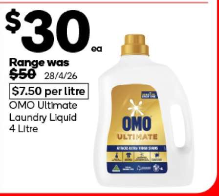 Omo Ultimate Laundry Liquid 4 Litre