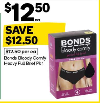 Bonds Bloody Comfy Heavy Full Brief Pk 1