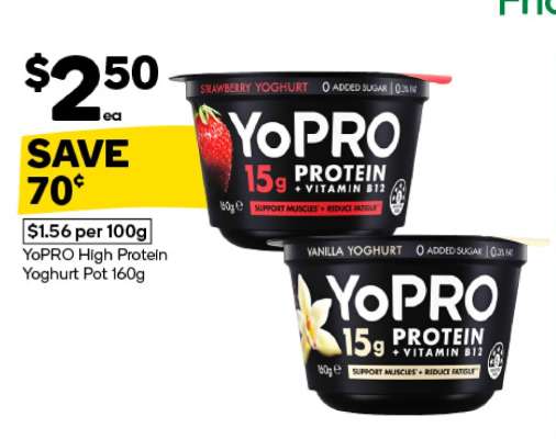 YoPRO High Protein Yoghurt Pot 160g
