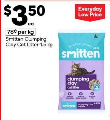 Smitten Clumping Clay Cat Litter 4.5 kg