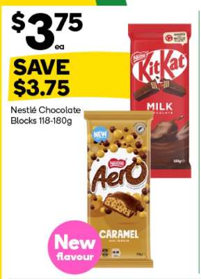 Nestlé Chocolate Blocks 118-180g