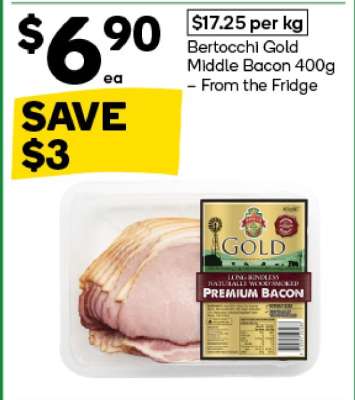 Bertocchi Gold Middle Bacon 400g