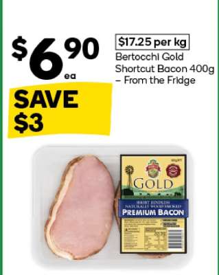 Bertocchi Gold Shortcut Bacon 400g