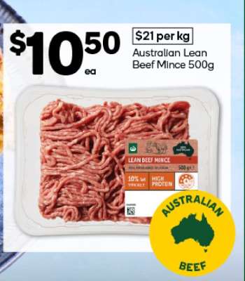 Australian Lean Beef Mince 500g