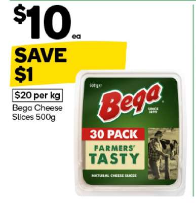 Bega Cheese Slices 500g