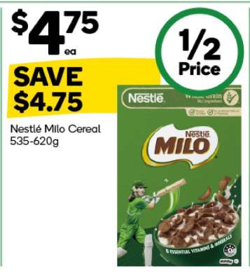Nestle Milo Cereal 535-620g
