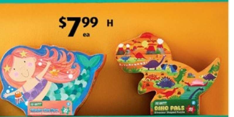 Dino Pals Dinosaur Shaped Puzzle