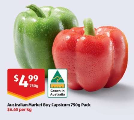 Australian Market Buy Capsicum 750g Pack