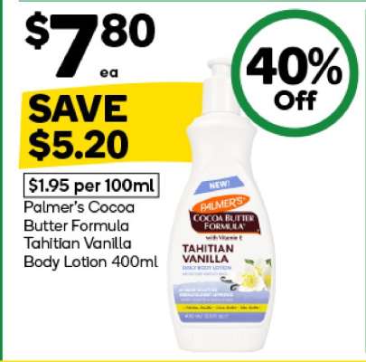 Palmer’s Cocoa Butter Formula Tahitian Vanilla Body Lotion 400ml