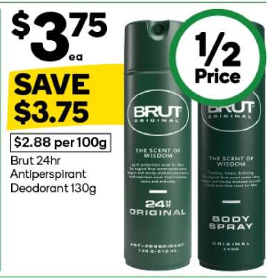 Brut 24hr Antiperspirant Deodorant 130g