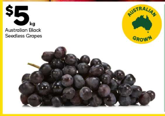 Australian Black Seedless Grapes