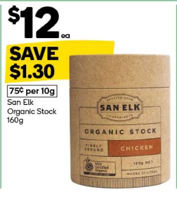 San Elk Organic Stock 160g