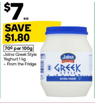 Jalna Greek Style Yoghurt 1 kg