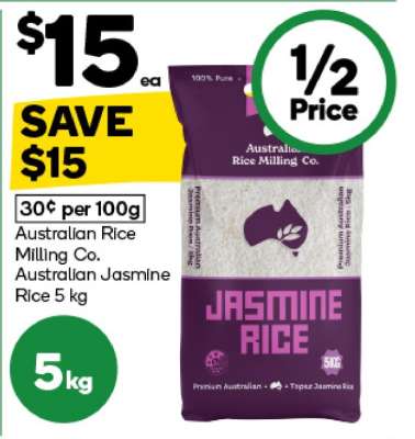 Australian Rice Milling Co. Australian Jasmine Rice 5 kg