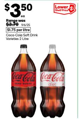 Coca-Cola Soft Drink Varieties 2 Litre