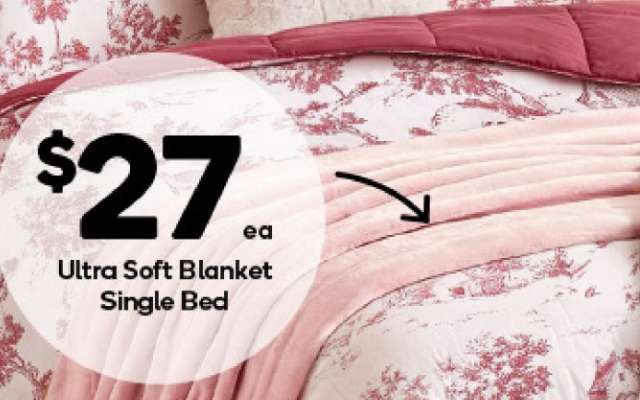Ultra Soft Blanket Single Bed