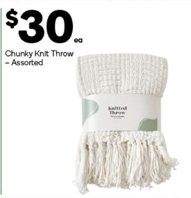 Chunky Knit Throw – Assorted