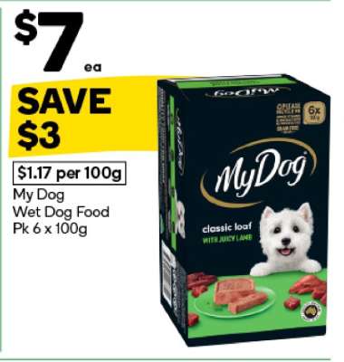 My Dog Wet Dog Food Pk 6 x 100g
