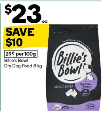 Billie’s Bowl Dry Dog Food 8 kg