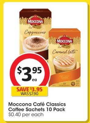 Moccona Cafe Classics Coffee Sachets 10 Pack