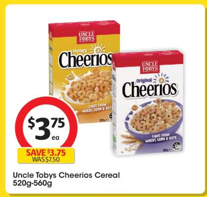 Uncle Tobys Cheerios Cereal