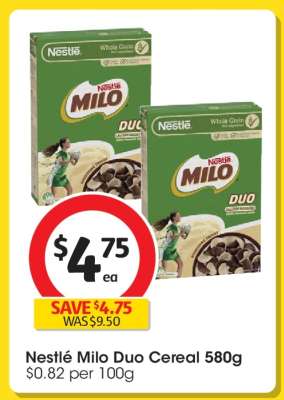 Nestlé Milo Duo Cereal 580g