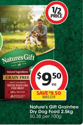 Nature's Gift Grainfree Dry Dog Food 2.5kg
