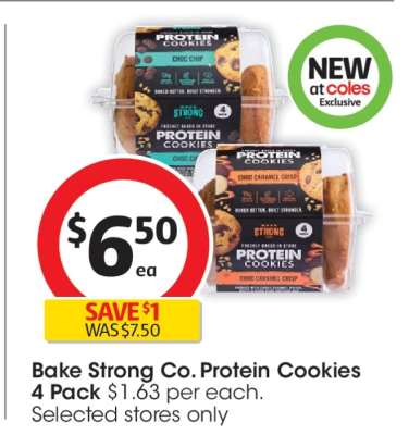 Bake Strong Co. Protein Cookies 4 Pack