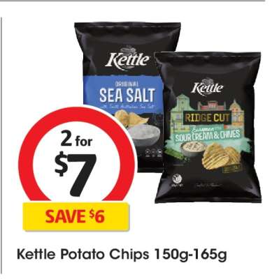 Kettle Potato Chips 150g-165g