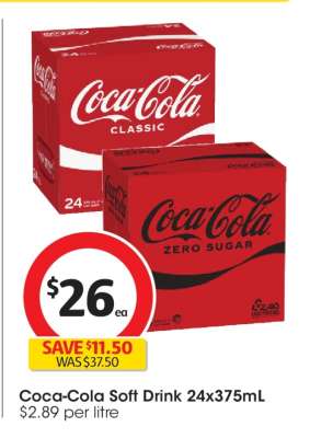 Coca-Cola Soft Drink 24x375mL