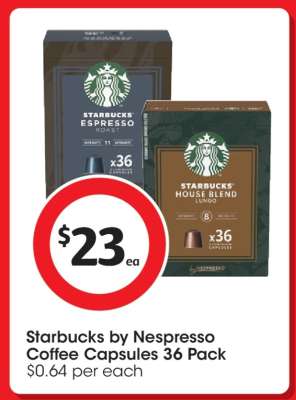 Starbucks by Nespresso Coffee Capsules 36 Pack