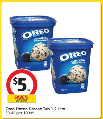 Oreo Frozen Dessert Tub 1.2 Litre