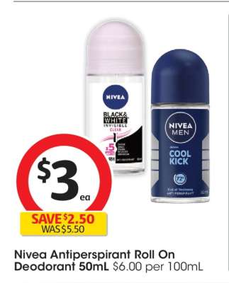Nivea Antiperspirant Roll On Deodorant 50mL