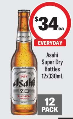 Asahi Super Dry Bottles