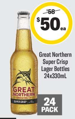 Great Northern Super Crisp Lager Bottles