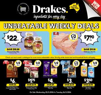 Drakes Catalogue - 20 May 2026 - 26 May 2026.