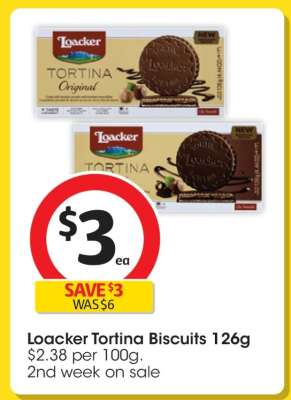 Loacker Tortina Biscuits 126g