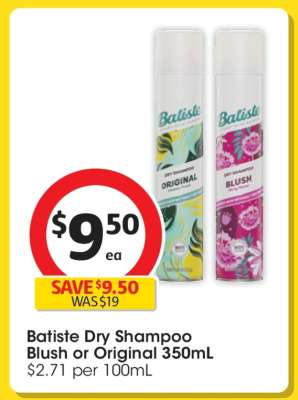 Batiste Dry Shampoo Blush or Original 350mL